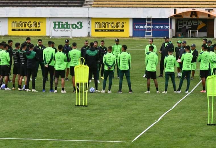 La selección boliviana se alista para visitar a Chile. Foto: APG Noticias