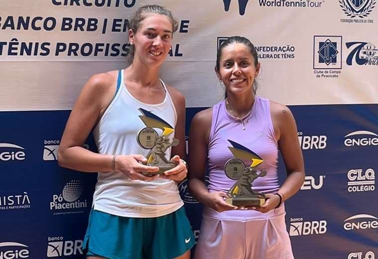 Noelia Zeballos, campeona en dobles en el W35 Piracicaba de Brasil