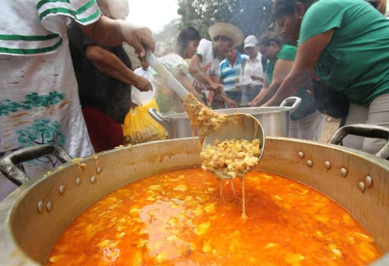 La patasca reinó este domingo en las cabañas del Piraí