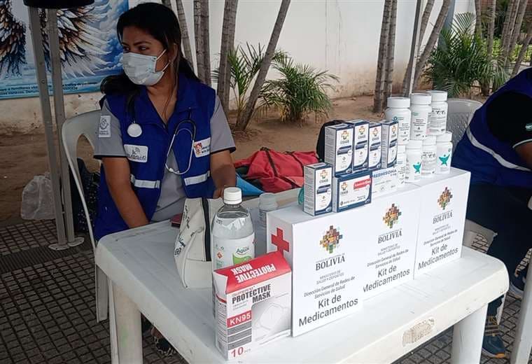 Brigada médica en la Manzana Uno. Foto: Juan Carlos Torrejón