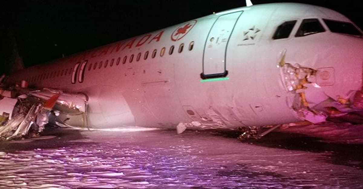 Canadá: avión se sale de la pista y deja 23 heridos