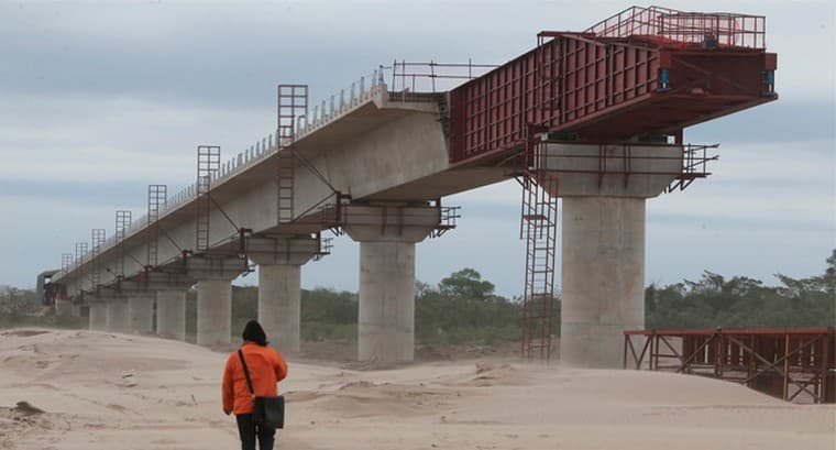 El puente más grande del país tiene 68% de avance