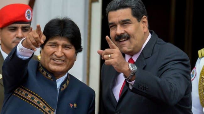Apoyo de Evo a Maduro genera polémica en redes sociales