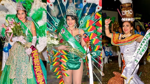 Residentes bolivianos en Milán eligen a sus reinas del Carnaval 