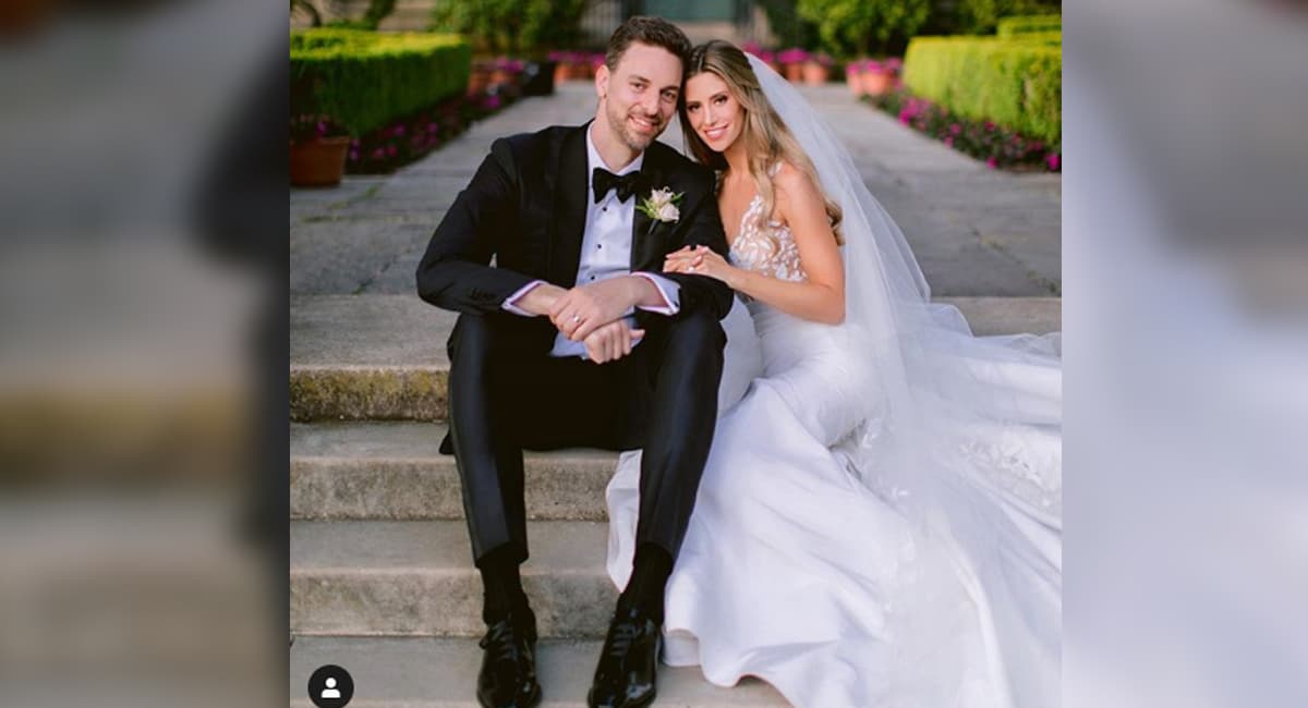 Pau Gasol comparte la primera foto de su boda con Catherine McDonnell