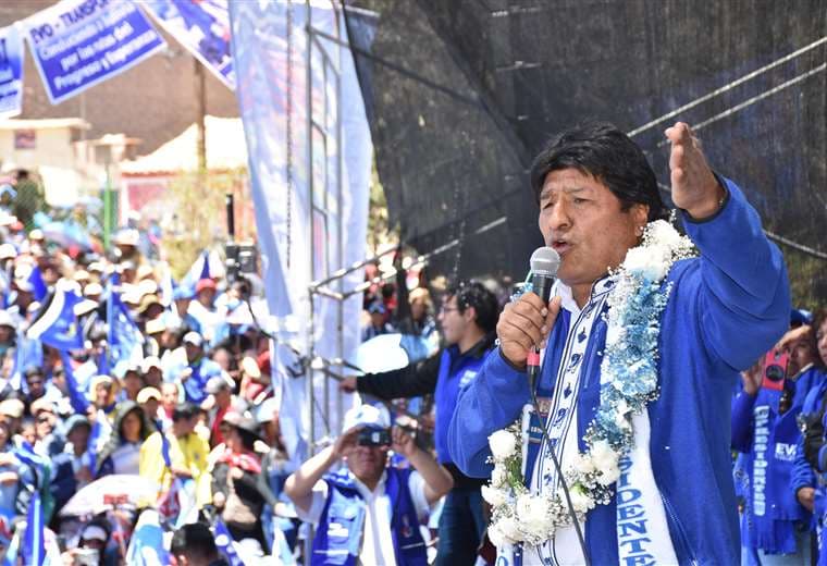 El jefe de Estado participó del cierre de campaña del MAS en Potosí I Foto: ABI.