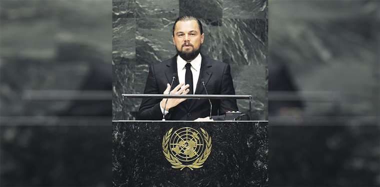 Embajador. Leonardo DiCaprio ha hablado en la ONU a favor del medioambiente. Defiende los bosque y a sus habitantes naturales