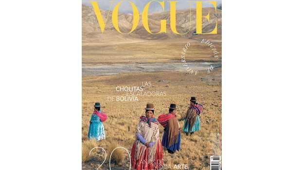 Cholitas escaladoras bolivianas en Vogue
