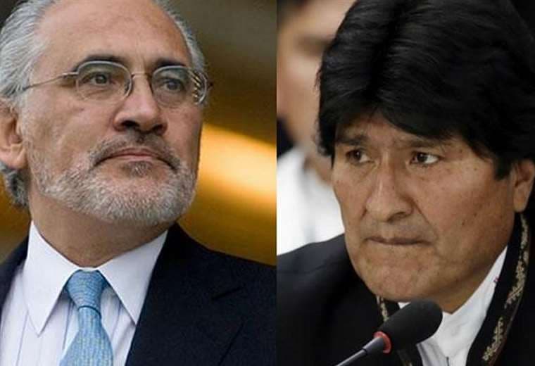 Carlos Mesao y Evo Morales