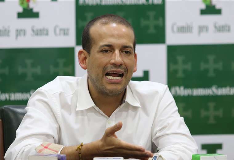 Luis Fernando Camacho, presidente del Comité Pro Santa Cruz