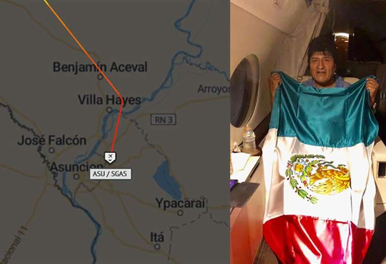 El avión de la Fuerza Aérea Mexicana hizo escala en Paraguay