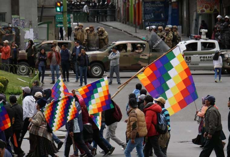 La movilización persiste en La Paz I Foto: APG Noticias.