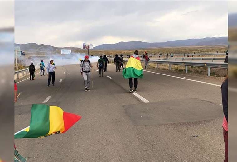 El fraude electoral provocó enfrentamientos en Oruro y el resto del país (Foto: Guy Ajata)