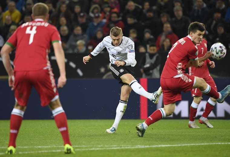 Kroos destacó en la goleada a Bielorrusia. Foto: AFP
