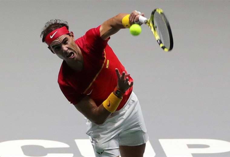 Rafael Nadal demostró su buen momento y ayudó al equipo español en la Copa Davis. Foto: Internet