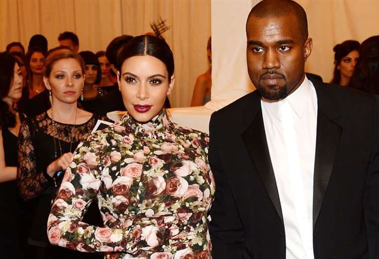 Kim Kardashian y Kanye West, en 2013