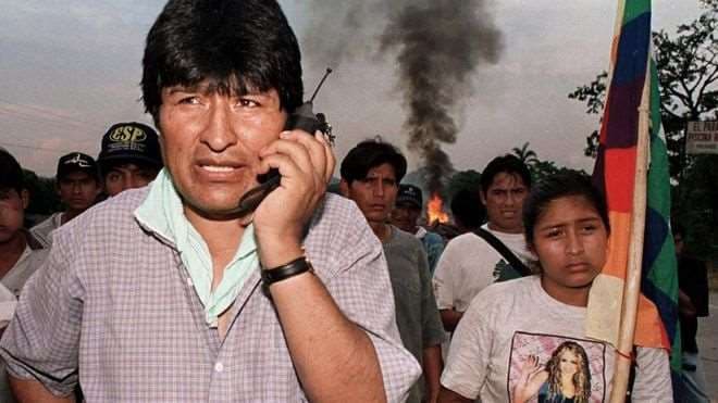 Evo Morales en los años previos a su llegada al poder