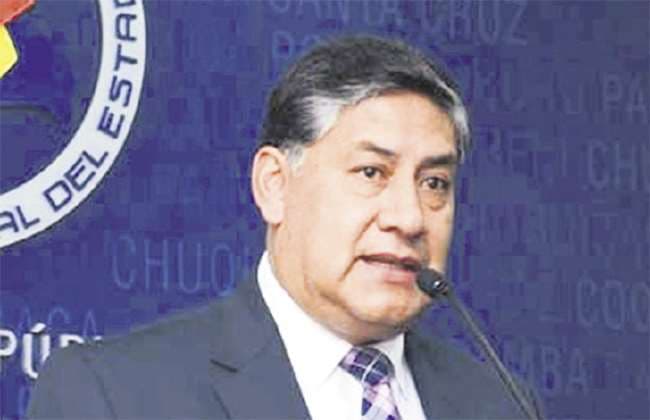 El fiscal general del Estado, Juan Lanchipa. Foto: APG Noticias