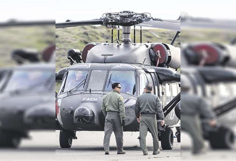 Operativo de búsqueda de la aeronave de las Fuerzas Armadas de Chile en el mar de Drake. Foto: AFP