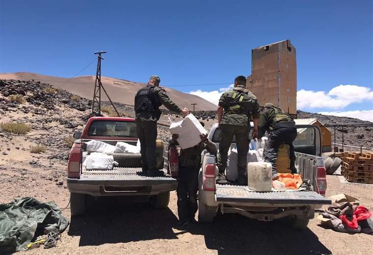 El operativo fue realizado en la frontera I Foto: Gendarmería.