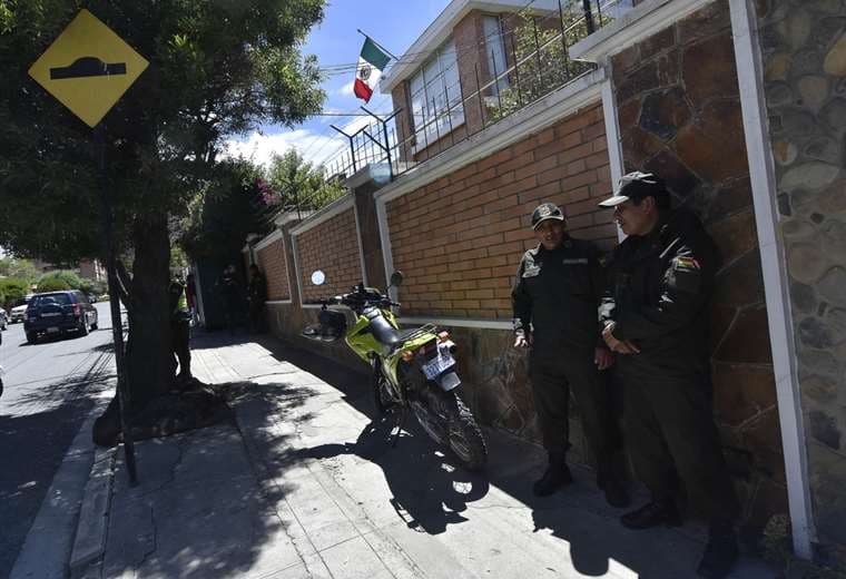 La representación diplomática de México en La Paz I Foto: APG Noticias.