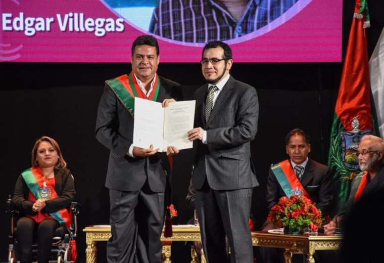 Villegas fue reconocido por el municipio paceño el viernes. Foto: ANM