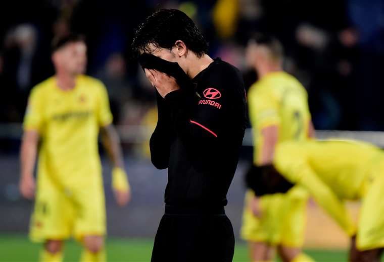 Las frustración de João Félix que llegó como promesa de gol para el Atlético de Simeone. Foto: AFP