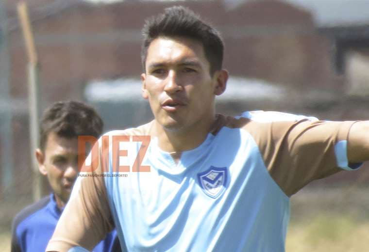 Marcos Barrera durante su última práctica con San José en Oruro. Foto: Etzhel A. Llanque
