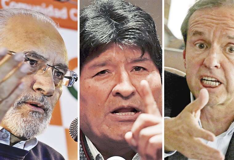 El llamado de Evo Morales, a través de una radio comunitaria, causó repercusiones entre políticos bolivianos como Carlos Mesa y Tuto Quiroga. Fotos: APG