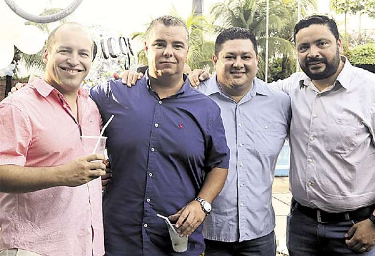 Cuarteto. ‘Tito’ Paz, Diego Vaca Díez, Fernando Rivero y Luis Fernando La Torre. Foto: Ángel Farell