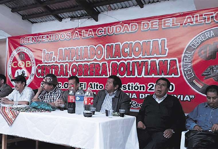 La Central Obrera Boliviana quiere que un dirigente minero sea de la dupla del MAS con Choquehuanca. Foto: REDES SOCIALES