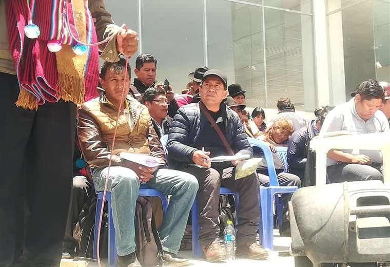 El excanciller en El Alto I Foto: Iván Paredes.