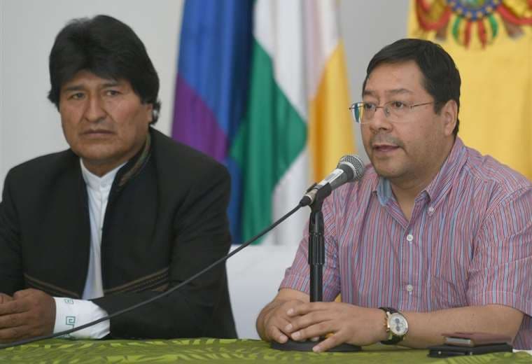 Evo Morales y Luis Arce (archivo)