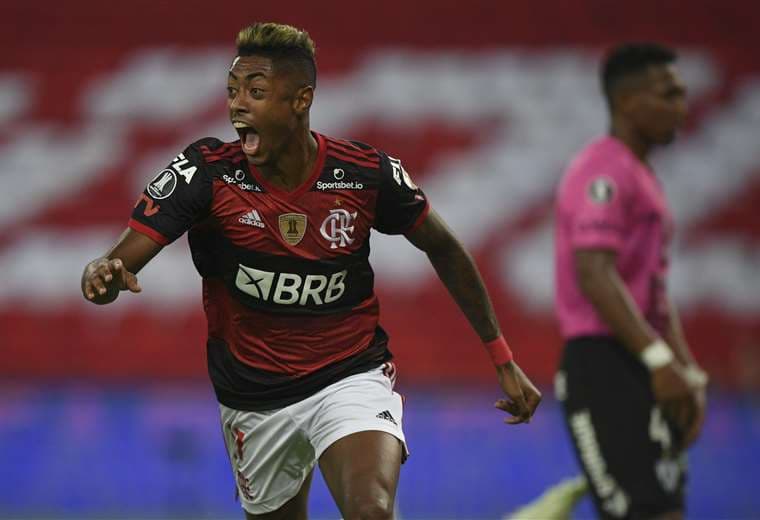 Bruno Hernique aportó con un gol en el triunfo de Flamengo. Foto: AFP