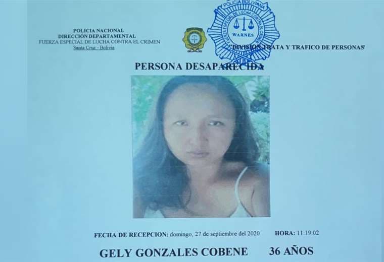 Se llama Gely Gonzales Cobene (Imagen: División Trata y tráfico de personas)