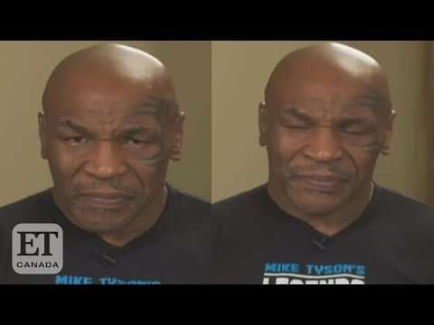 ¡VIDEO!: Mike Tyson 'pelea' para no dormirse en plena entrevista