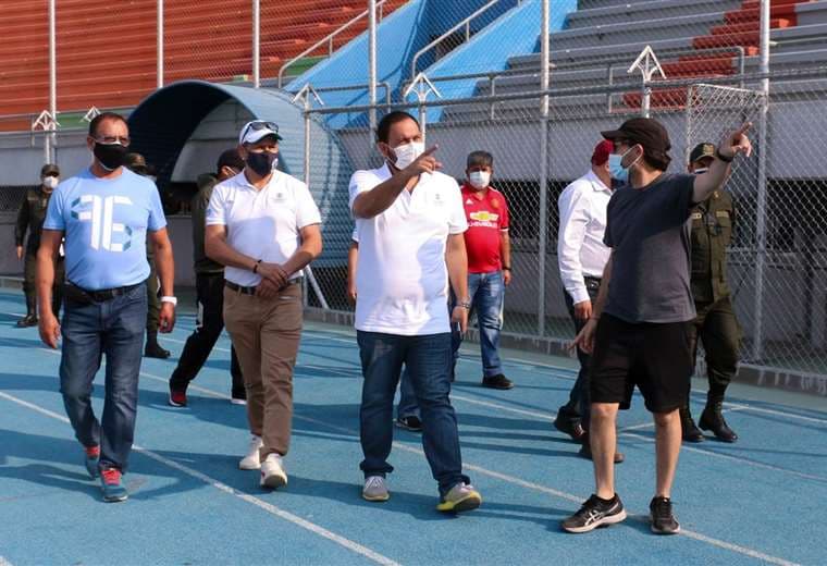 Chávez en su visita al Capriles. Foto: Viceministerio de Desportes