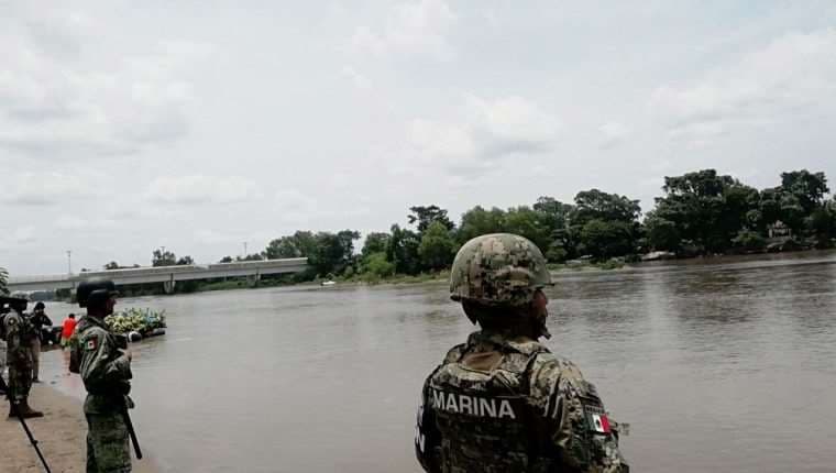 Soldados desplegados en la frontera con Guatemala. Foto Internet