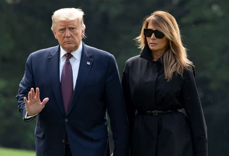 Donald y Melania Trump en una foto de hace 10 días. AFP