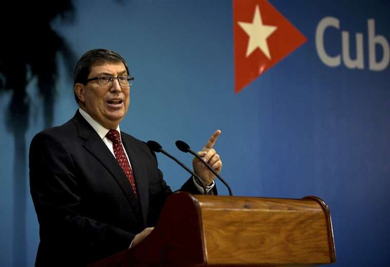 Bruno Rodríguez acusa a Estados Unidos. Foto AFP