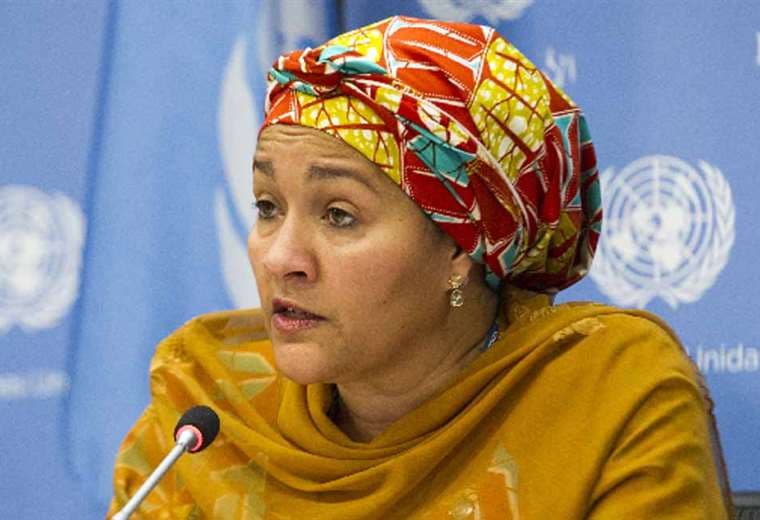 La 'enviada' de la ONU Amina Mohammed. Foto Internet