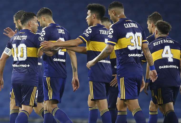 Boca se clasificó a los octavos de final de la Libertadores. Foto: AFP