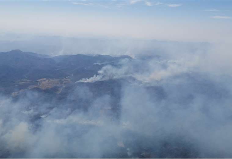 Foto referencial, incendios en los Valles cruceños