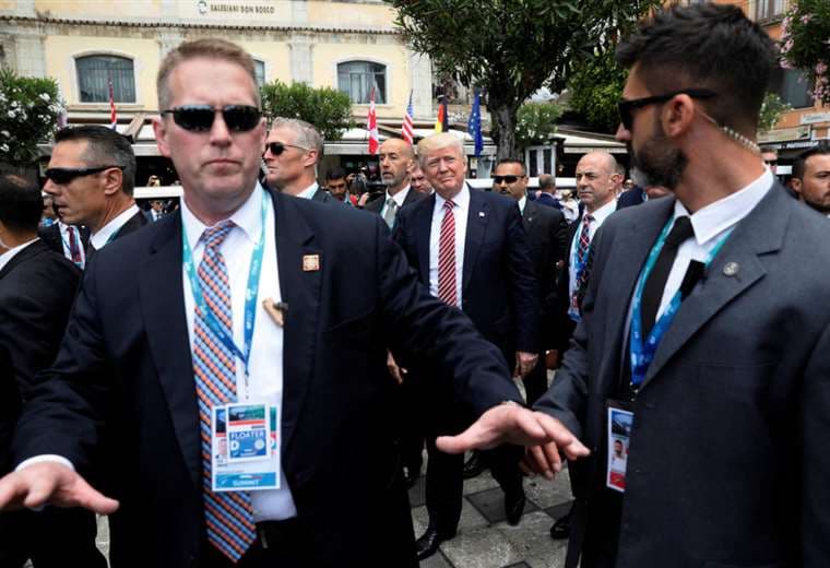 Agentes del servicio secreto de Trump. Foto Internet