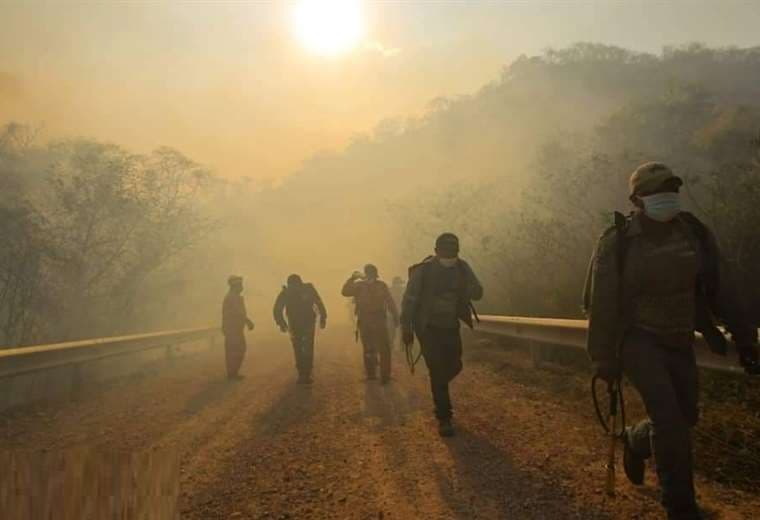 Hay 57 incendios activos, según el Gobierno. Foto: Ipa Ibañez