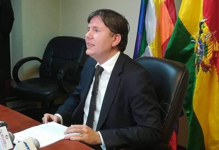 El director departamental de la Procuraduría de La Paz, Fabio Joffré.