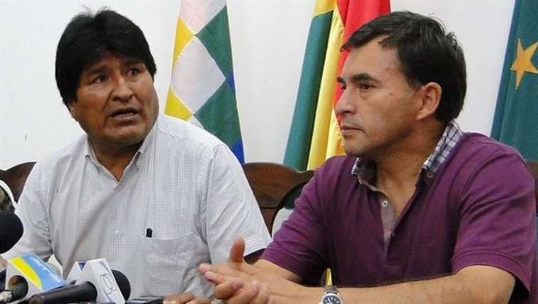 Quintana (derecha) fue uno de los más allegados a Evo Morales/Foto: Internte