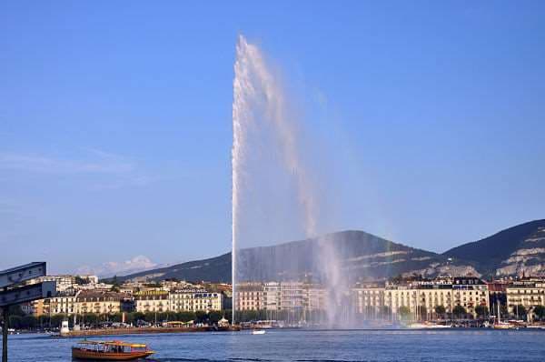 El chorro de agua de Ginebra. Foto Internet