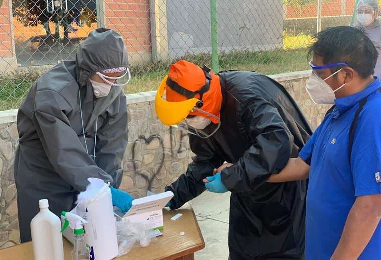 Lucha contra el coronavirus en Tarija/Foto: David Maygua