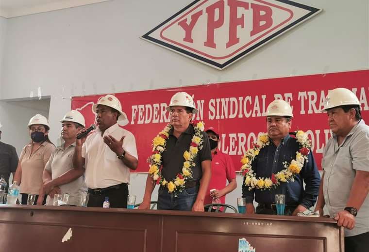 'El flaco' Borda fue proclamado por los trabajadores petroleros